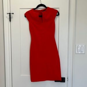 Orangey red Zara dress!